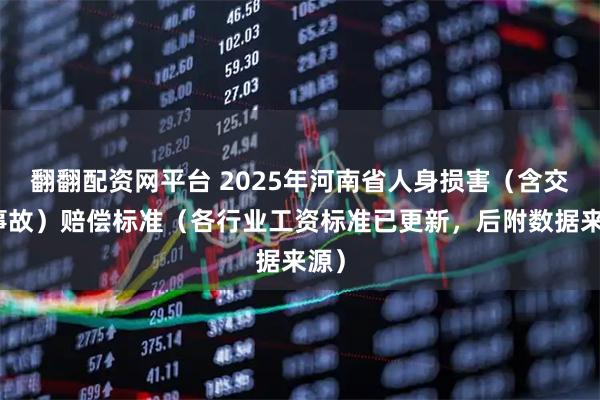 翻翻配资网平台 2025年河南省人身损害（含交通事故）赔偿标准（各行业工资标准已更新，后附数据来源）
