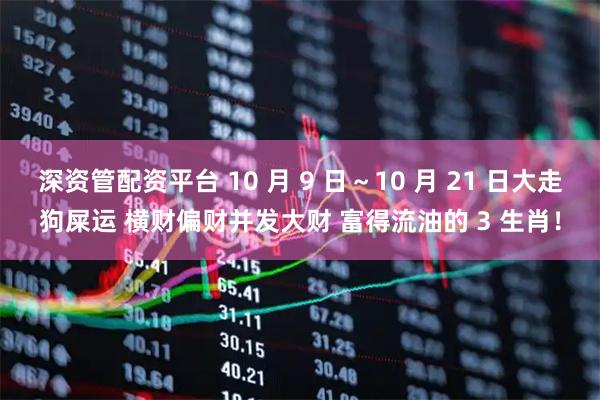 深资管配资平台 10 月 9 日～10 月 21 日大走狗屎运 横财偏财并发大财 富得流油的 3 生肖！