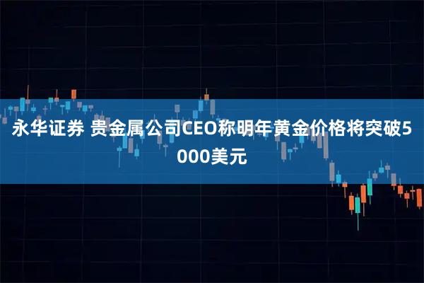 永华证券 贵金属公司CEO称明年黄金价格将突破5000美元