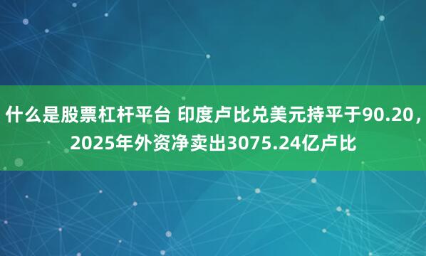 什么是股票杠杆平台 印度卢比兑美元持平于90.20，2025年外资净卖出3075.24亿卢比