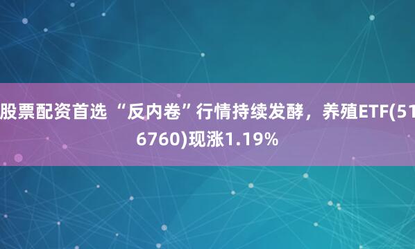 股票配资首选 “反内卷”行情持续发酵，养殖ETF(516760)现涨1.19%
